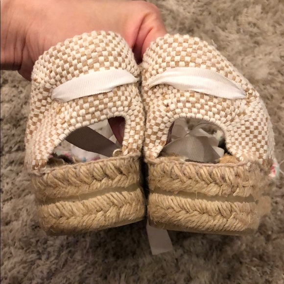 Manebi Pastel Tweed Ankle Tie Flatform Espadrilles - Picture 3 of 8